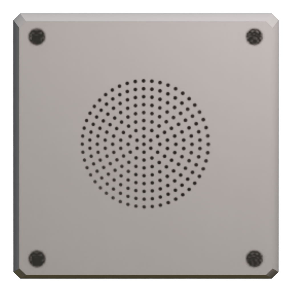 Front view of the Intercom Speaker 3D model