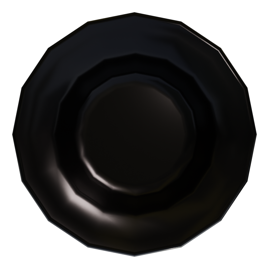 Top view of the Food Bowl 3D model