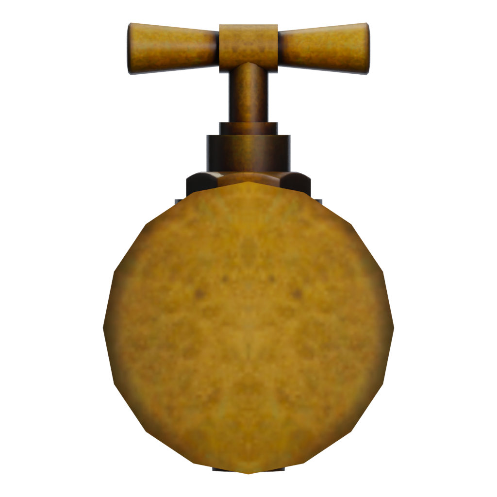 Left view of the Fountain 3D model