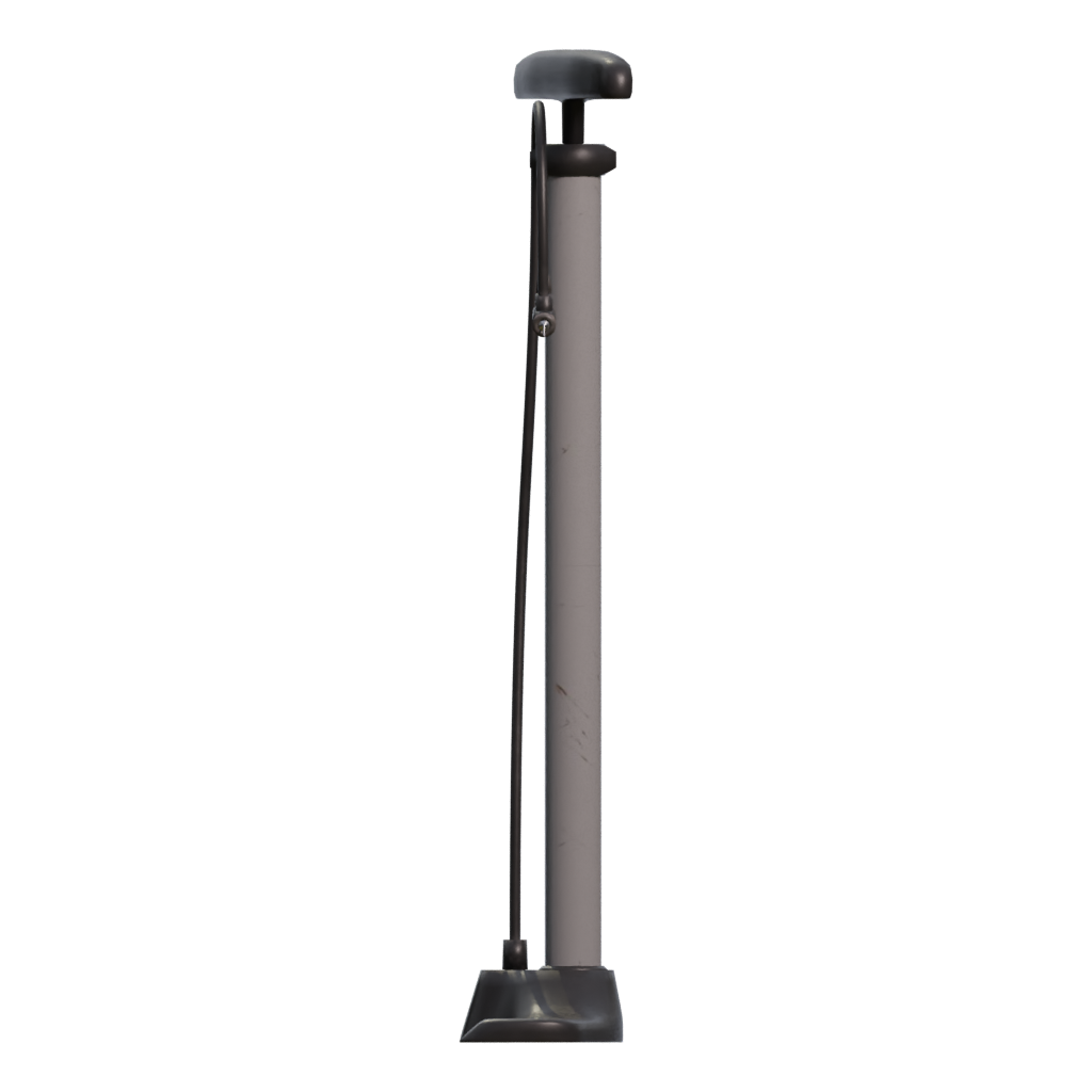 Left view of the Tire Pump 3D model