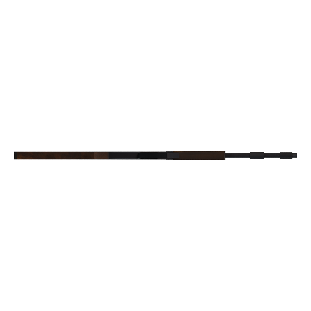 Bottom view of the AK47 Low Poly 3D model