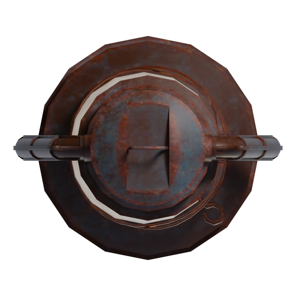 Top view of the Lantern 3D model