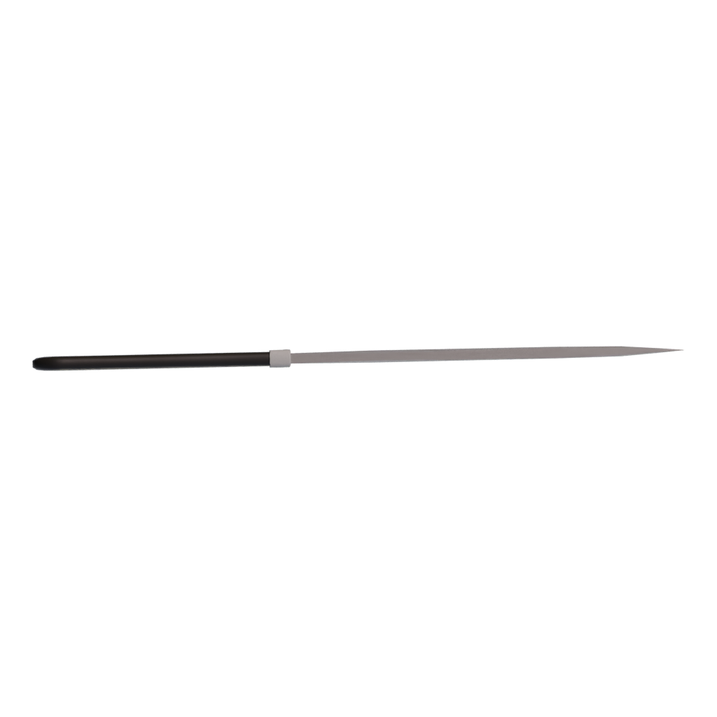 Top view of the Kitchen Knife 3D model