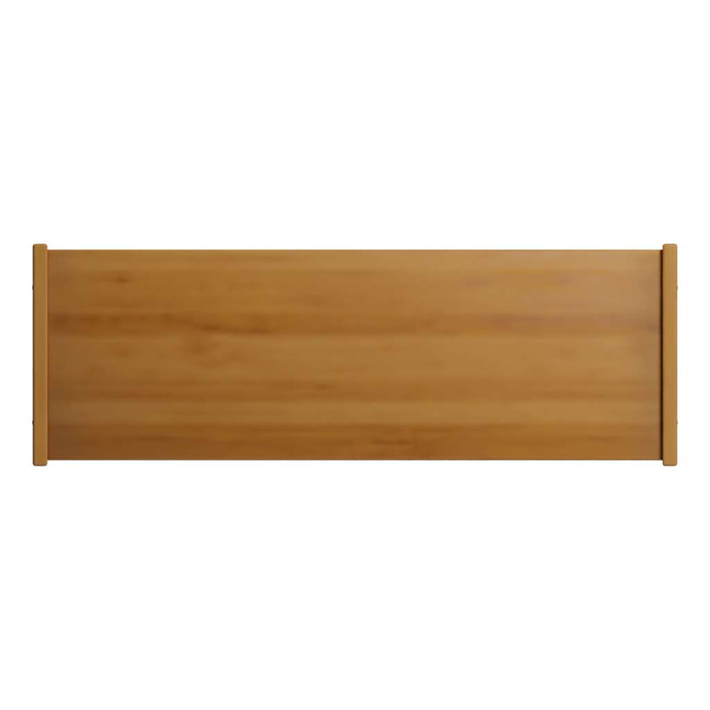 Top view of the Wooden Display Shelves 3D model
