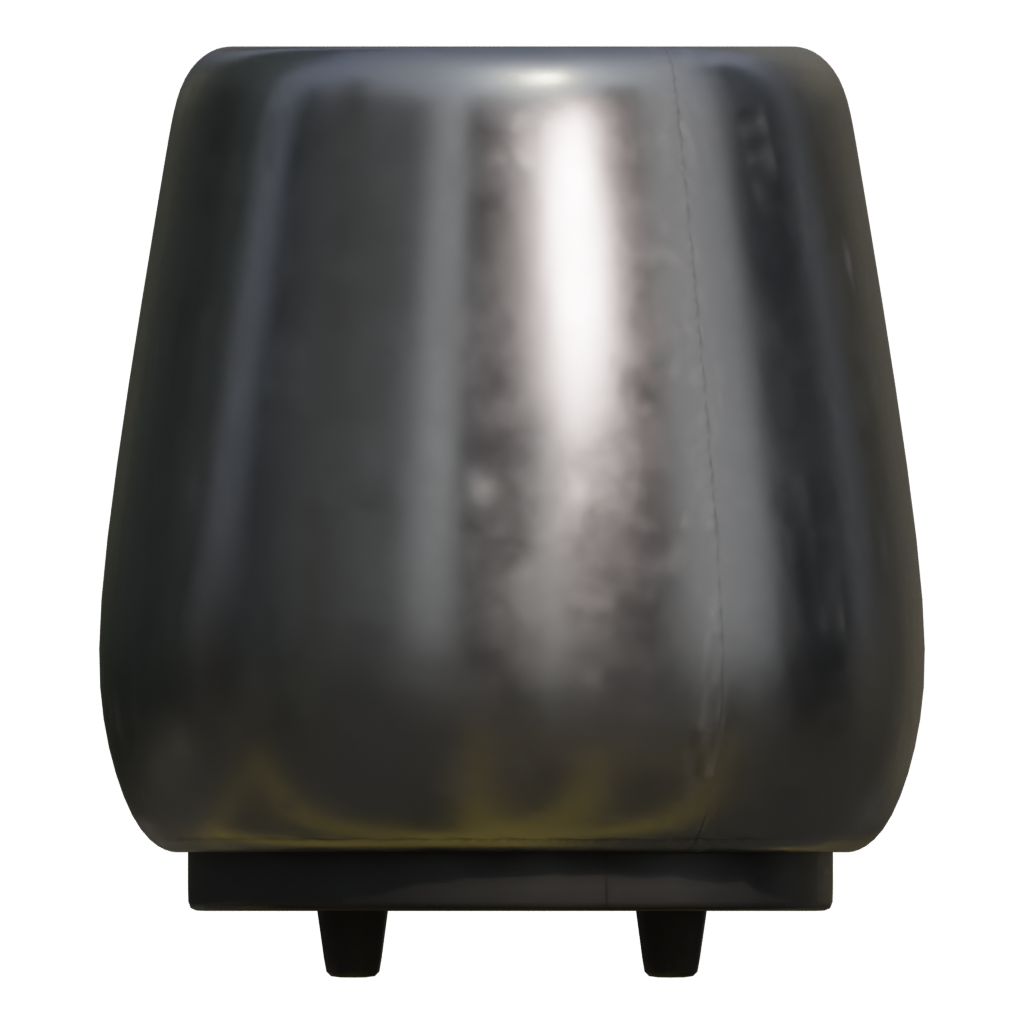 Back view of the Toaster 3D model