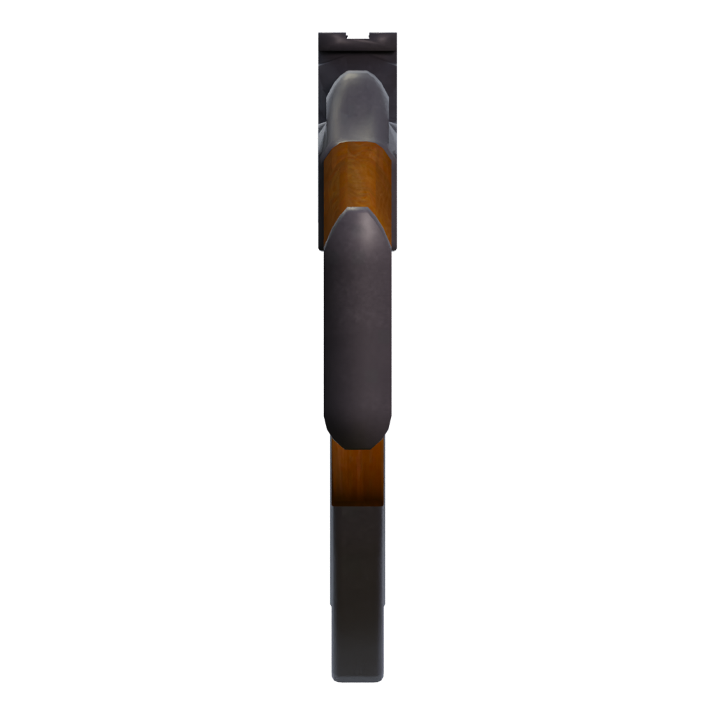 Left view of the AKM 3D model