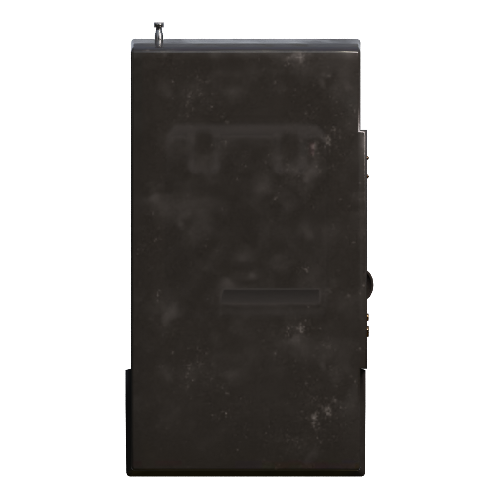 Back view of the Cassette Player 3D model