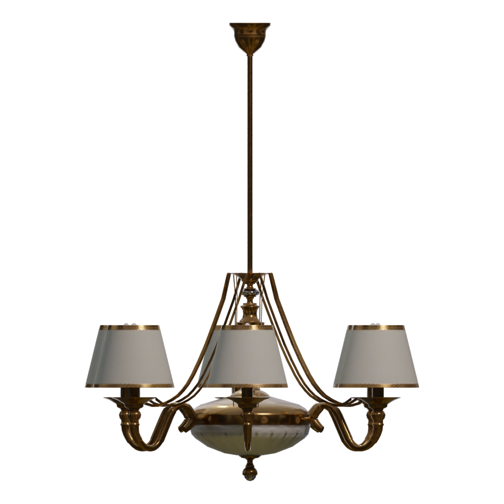 Right view of the Chandelier 3D model