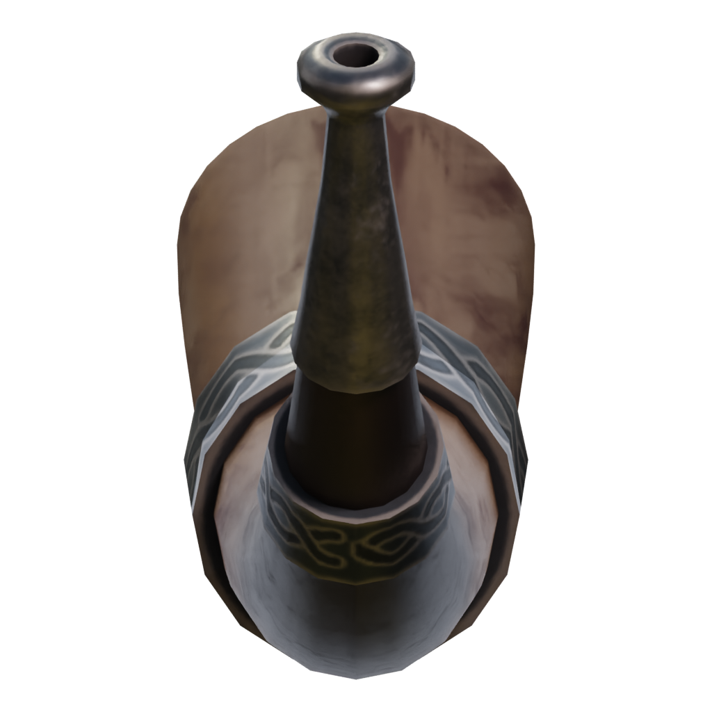 Right view of the War Horn 3D model