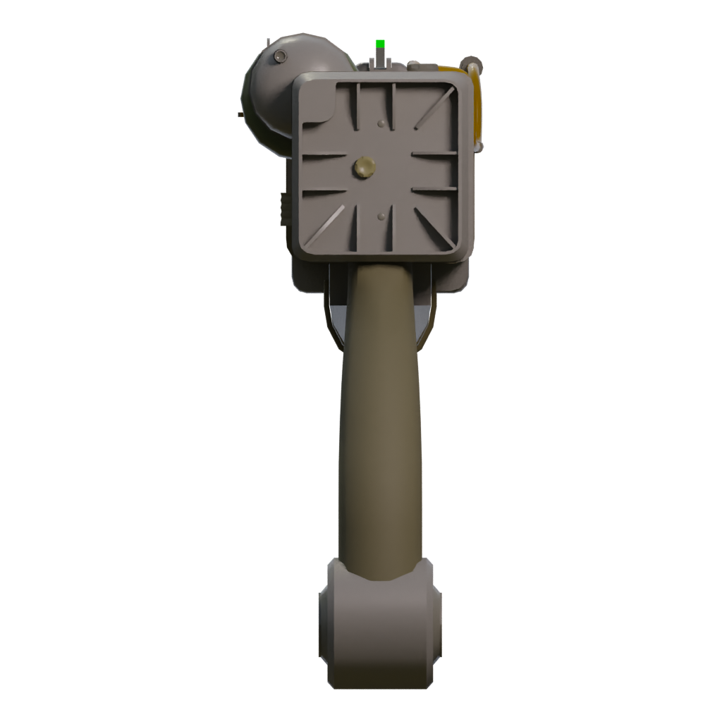 Left view of the Laserpistol 3D model