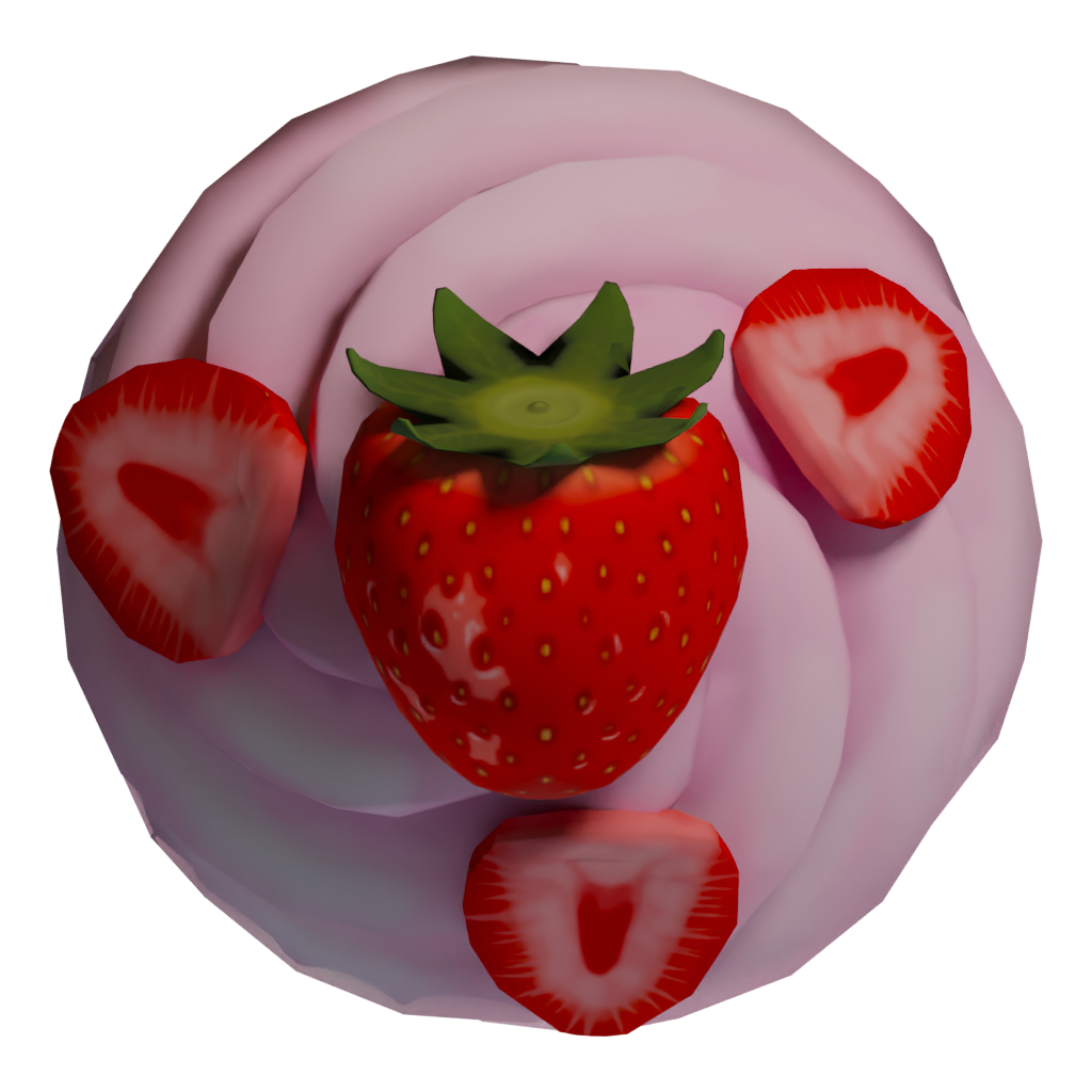 Top view of the Cupcake 3D model