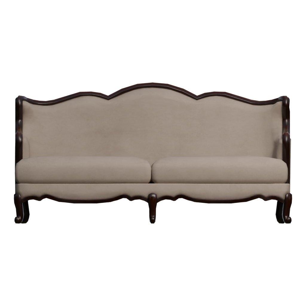Front view of the Sofa 3D model