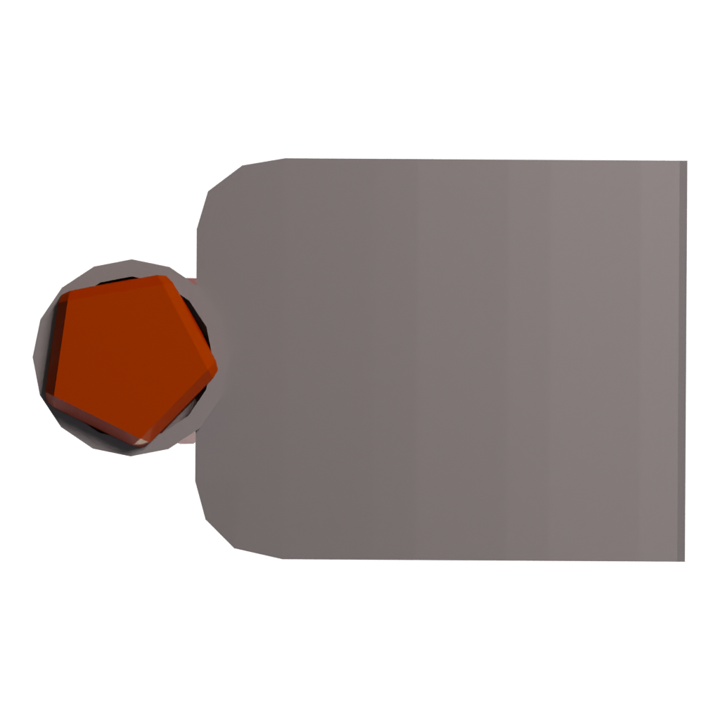 Top view of the Climbing Axe 3D model