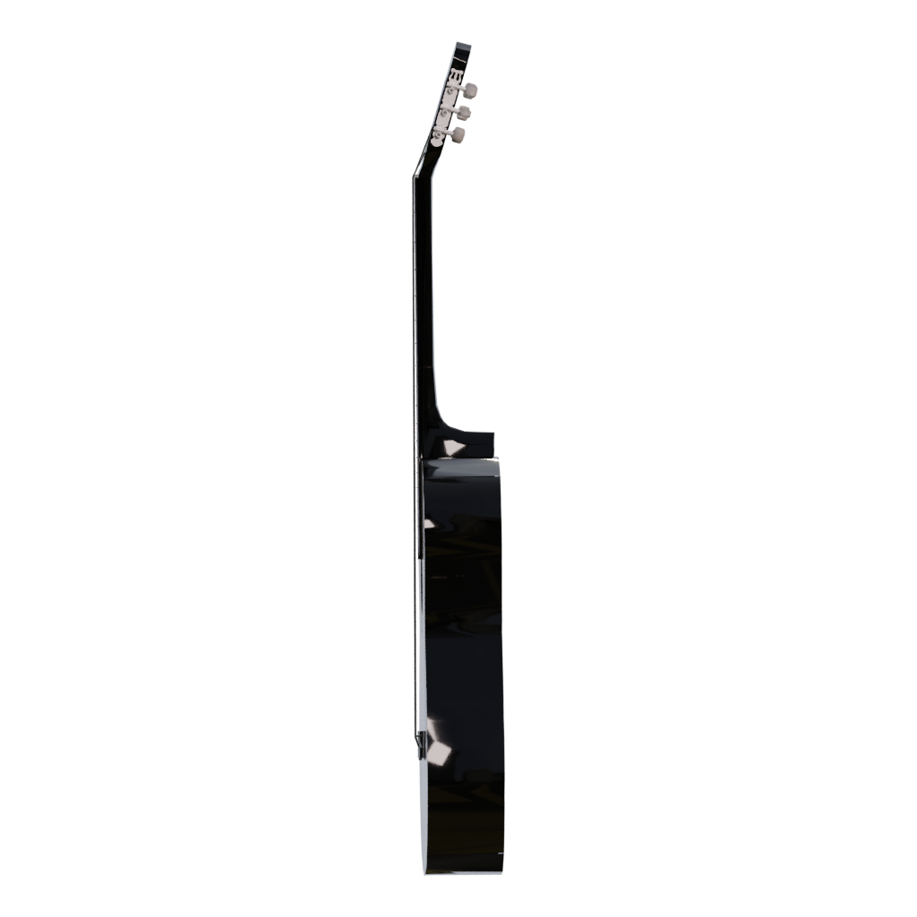 Left view of the Guitar 3D model