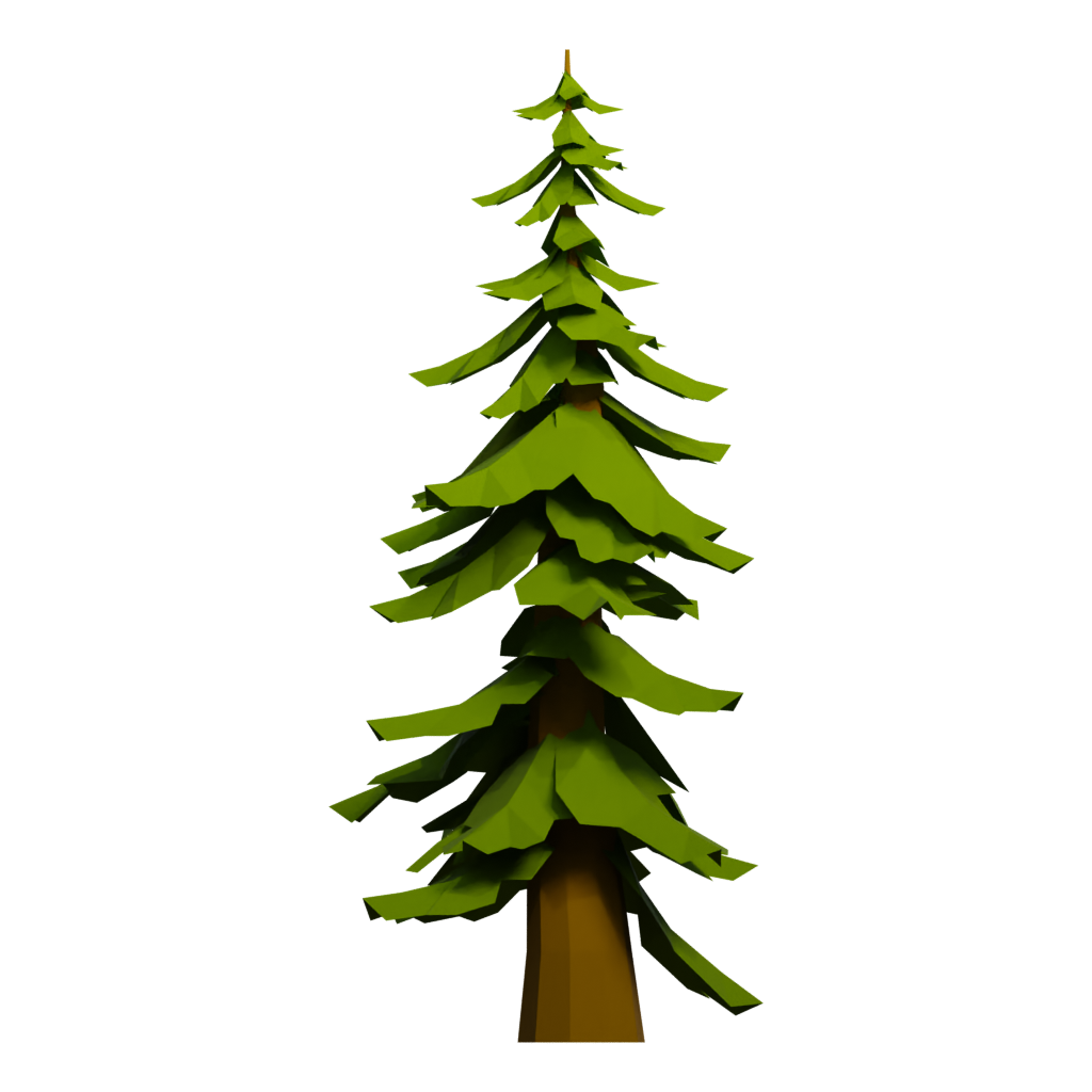 Front view of the Tree 3D model