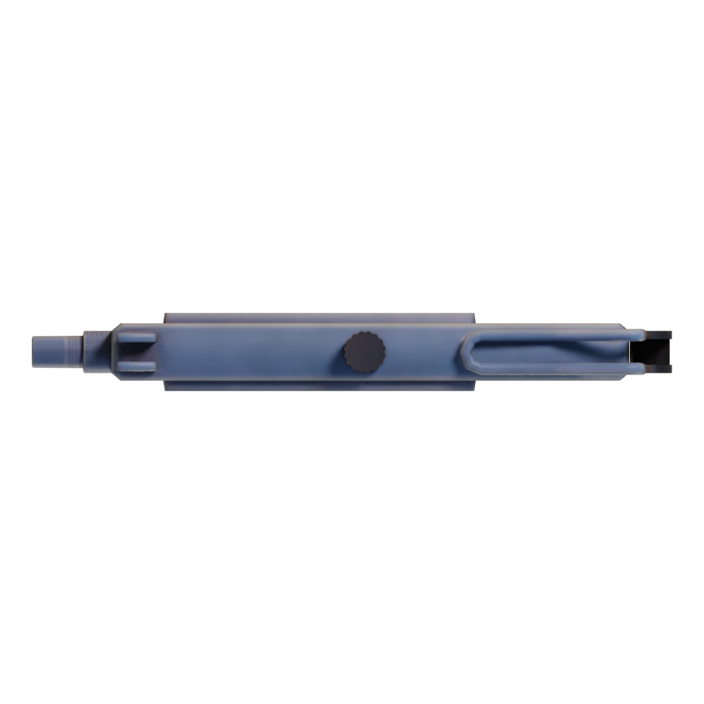 Top view of the Mac 10 3D model