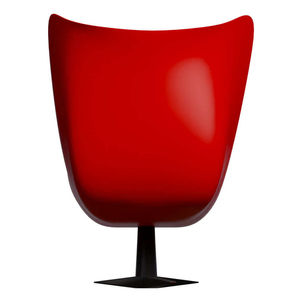Back view of the Ball Chair 3D model