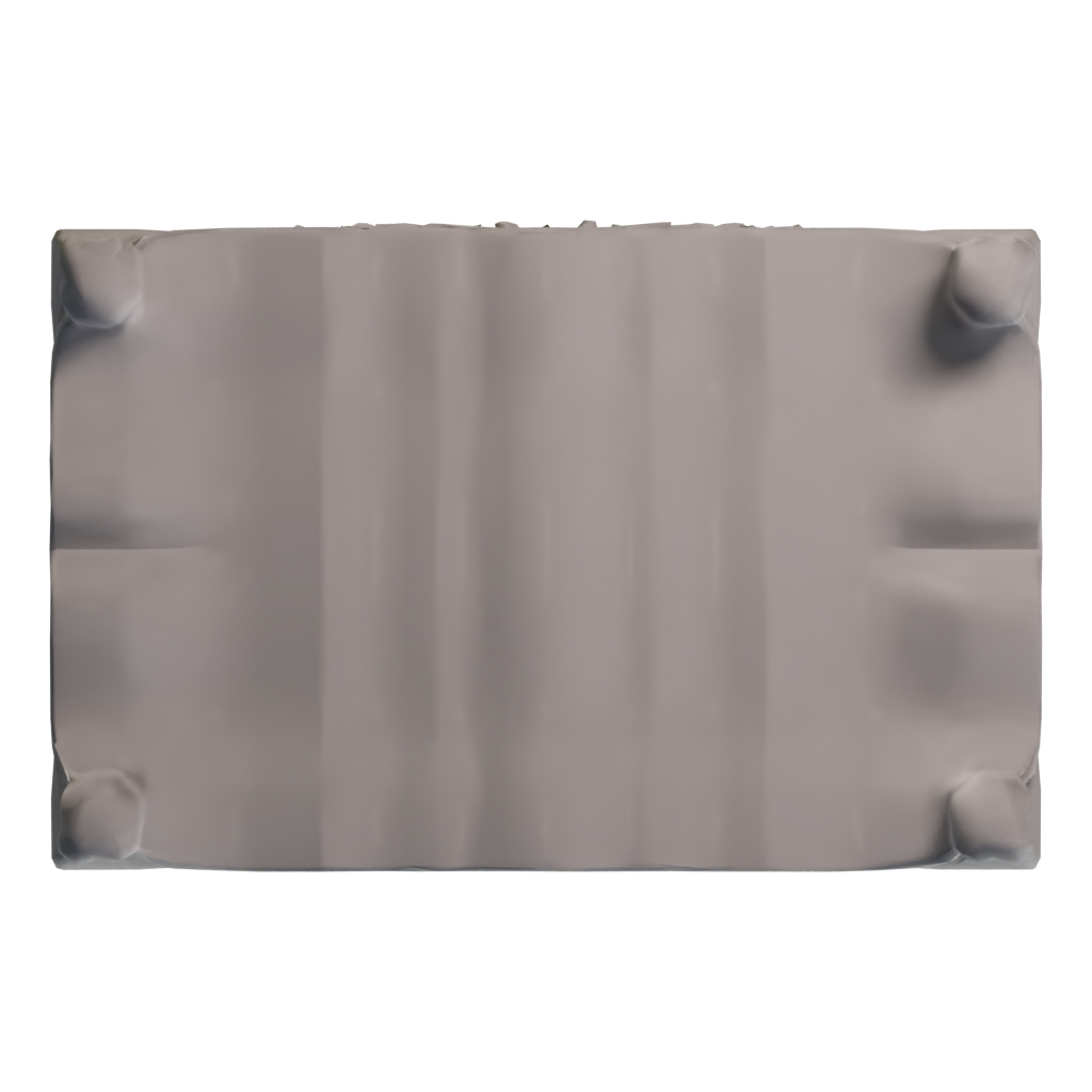 Bottom view of the Bedside Table 3D model