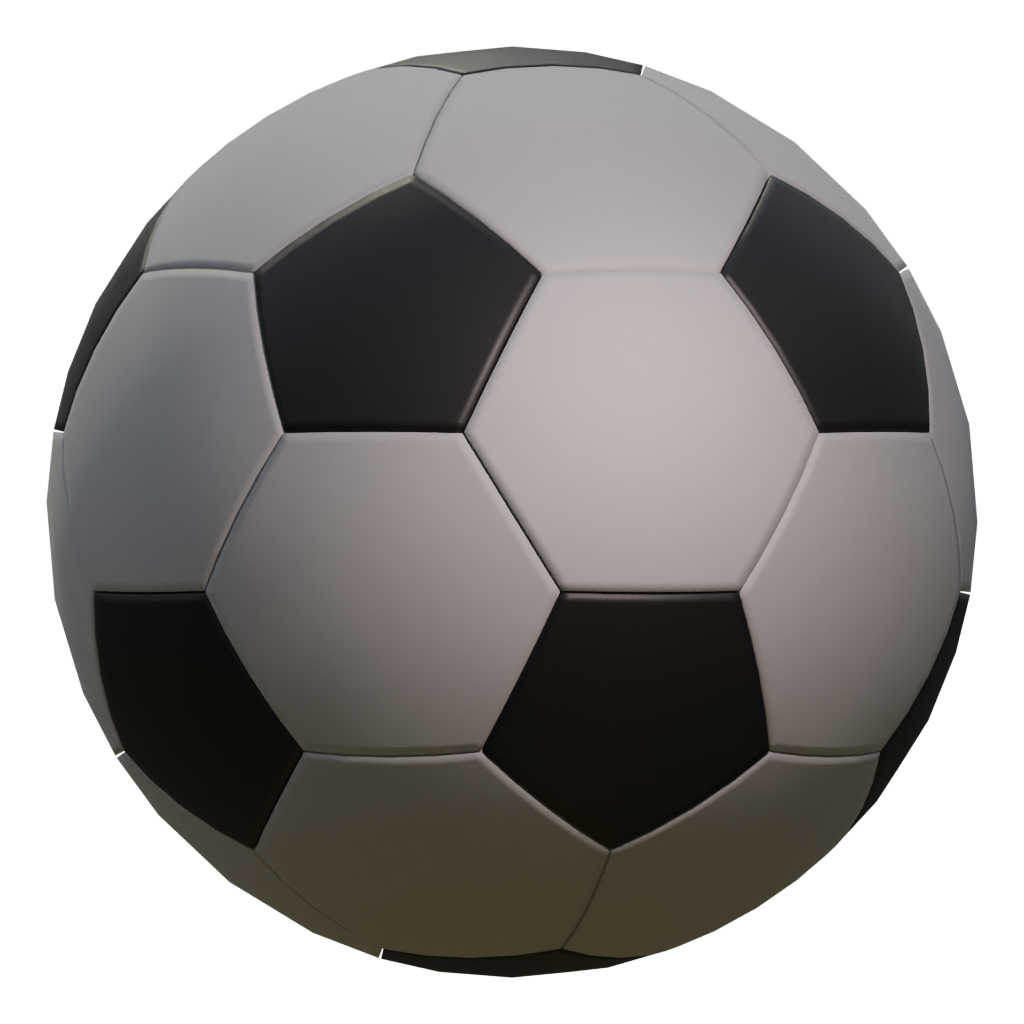 Left view of the Football 3D model