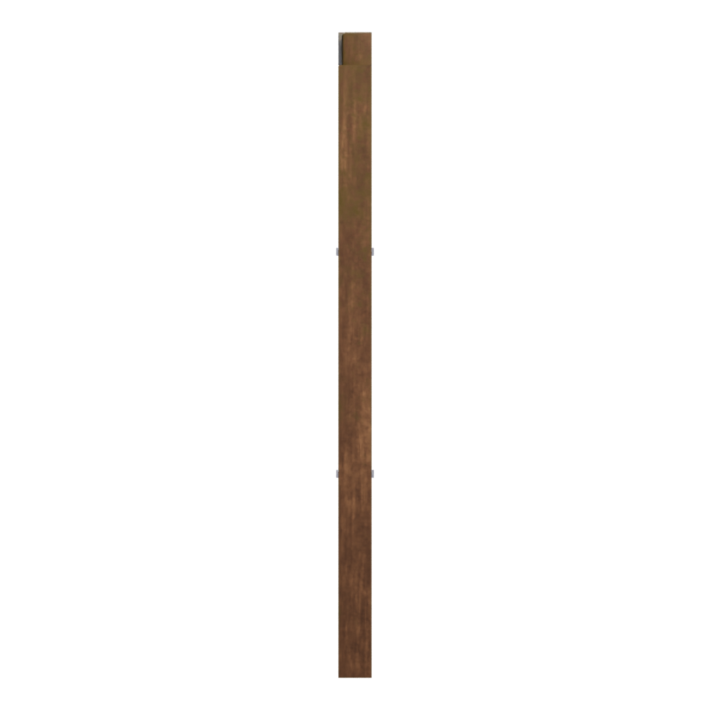 Left view of the Rustic Door 3D model