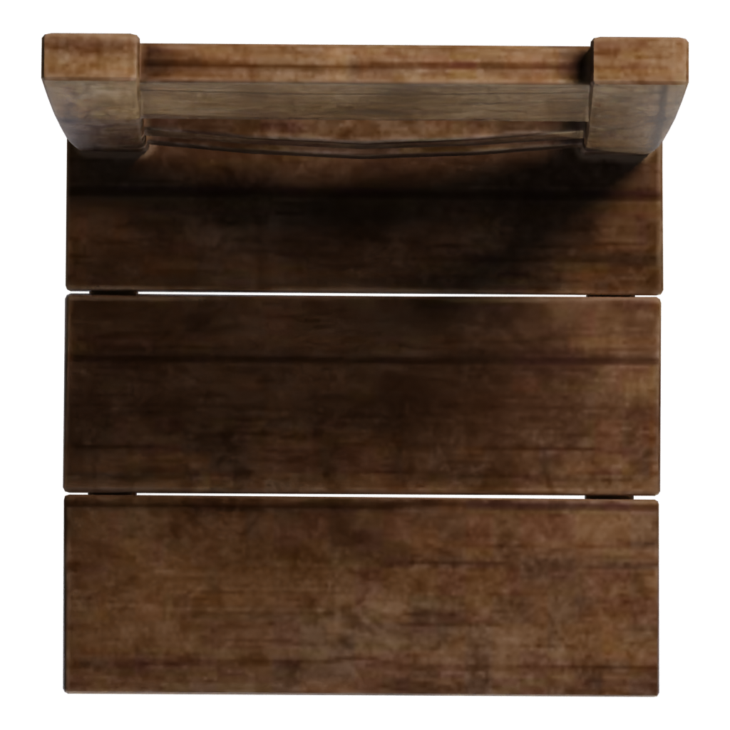Top view of the Chair 3D model