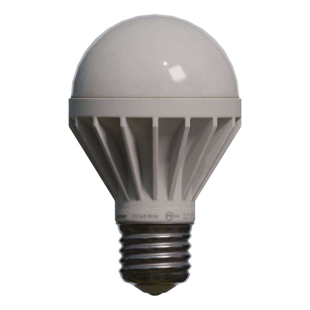 Front view of the Lightbulb Led 3D model