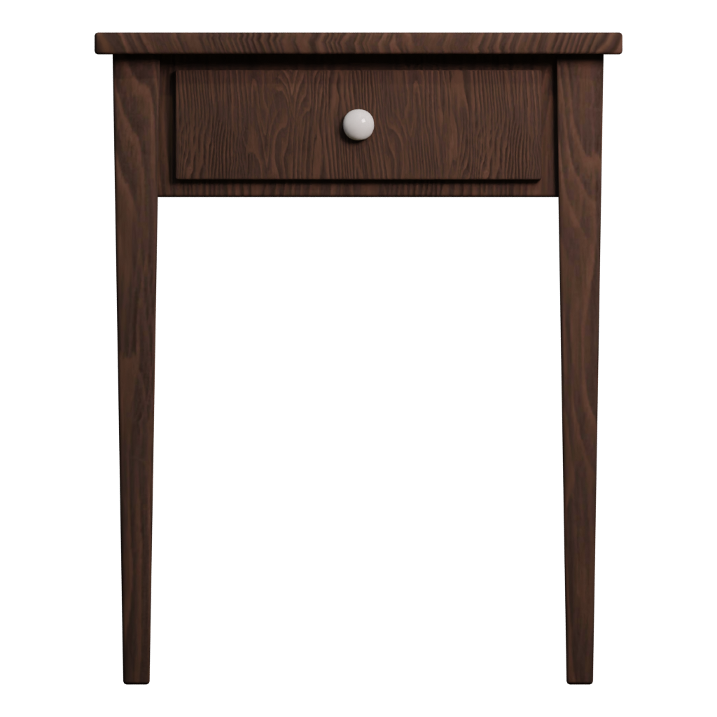 Front view of the Old Table 3D model