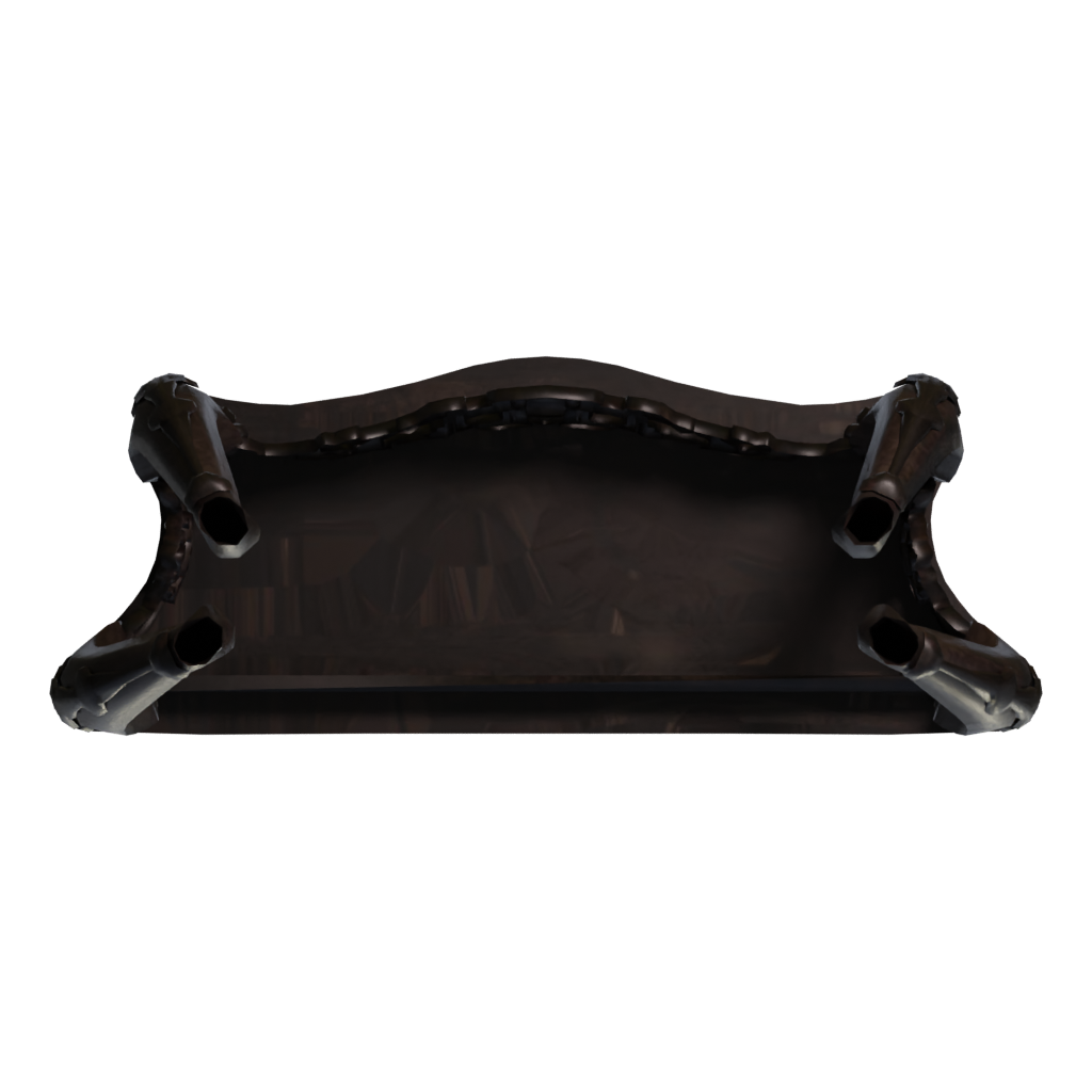 Bottom view of the Classic Console 3D model