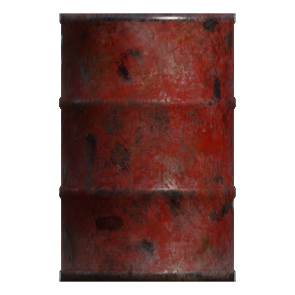 Left view of the Barrel 3D model