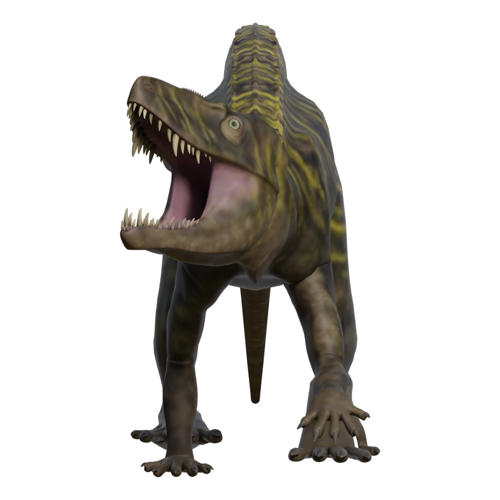 Front view of the Alien T Rex 3D model