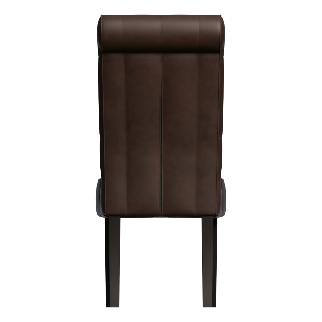Back view of the Dining Chair 3D model