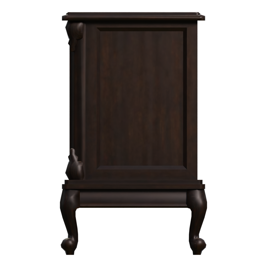 Left view of the Classic Nightstand 3D model