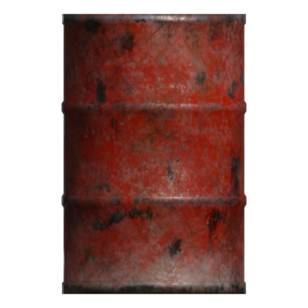 Back view of the Barrel 3D model