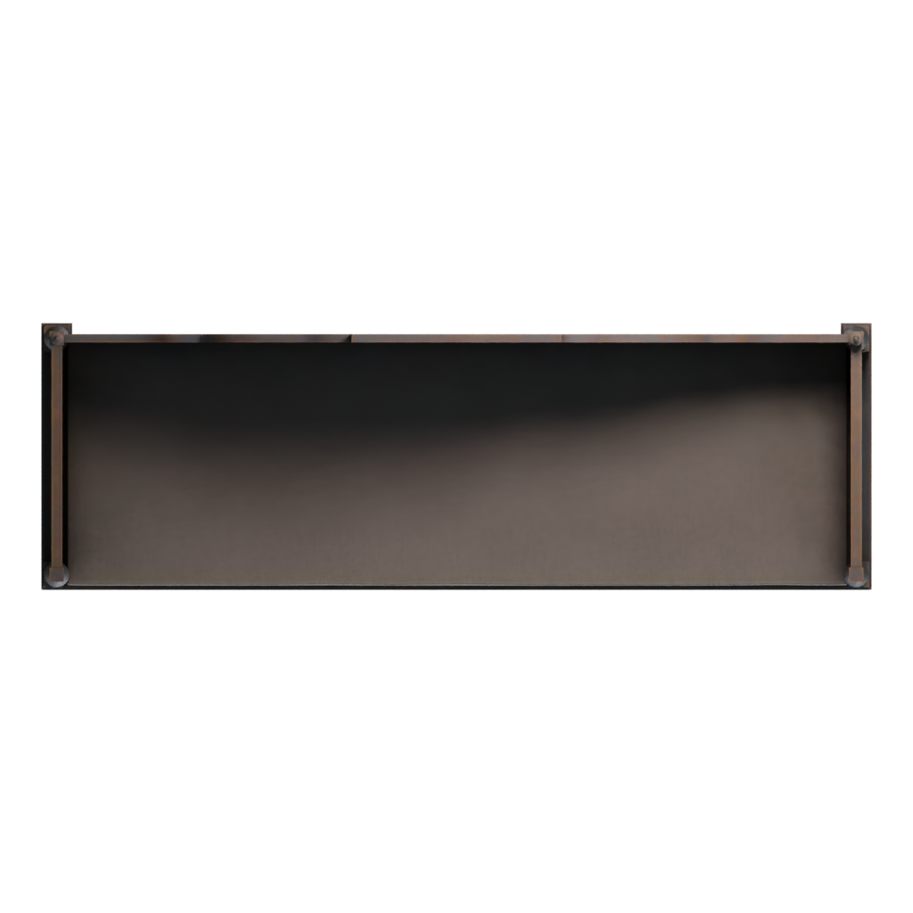 Top view of the Painted Wooden Sofa 3D model