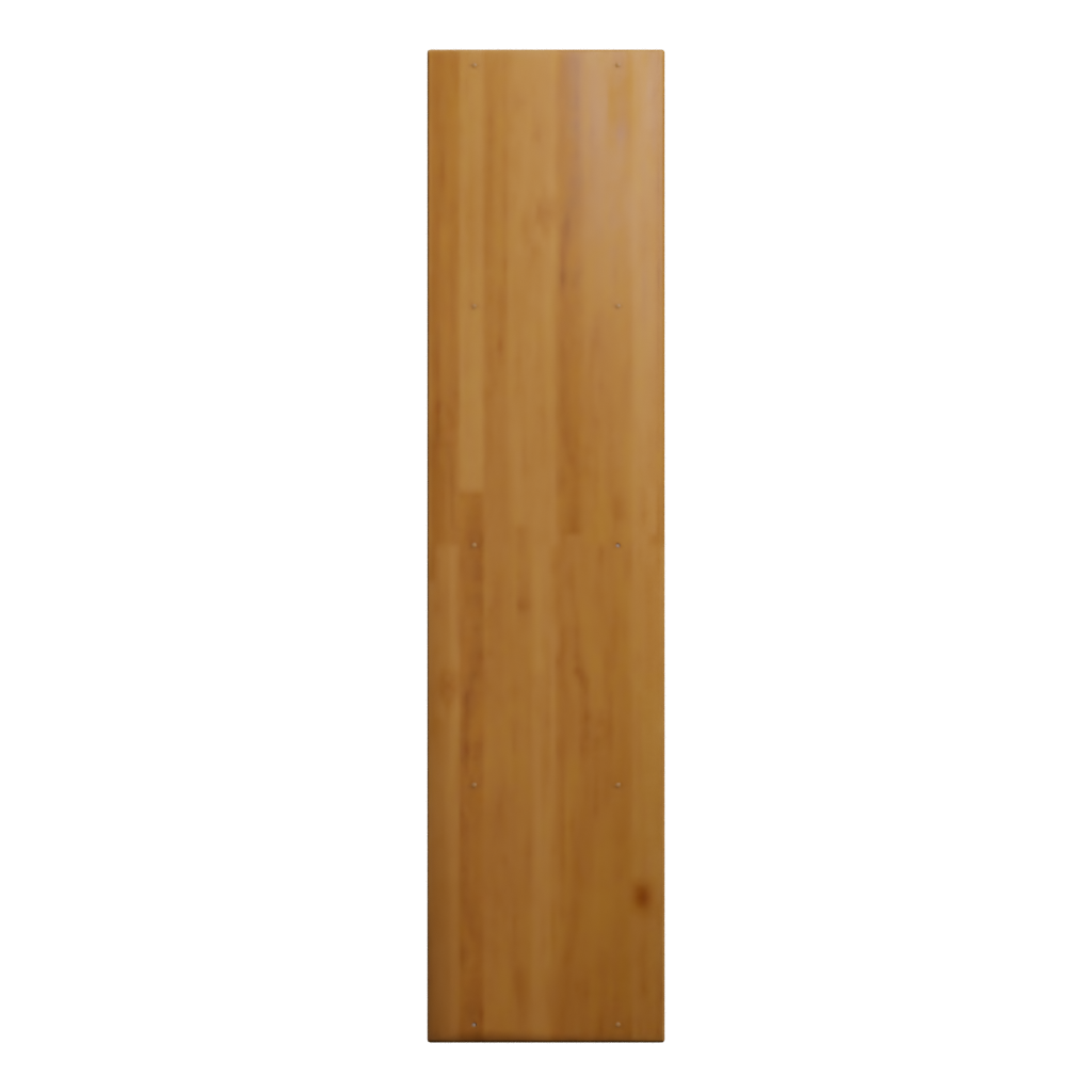 Right view of the Wooden Display Shelves 3D model