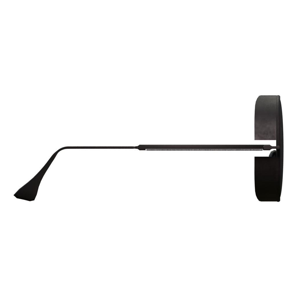 Right view of the Round Spectacles 3D model