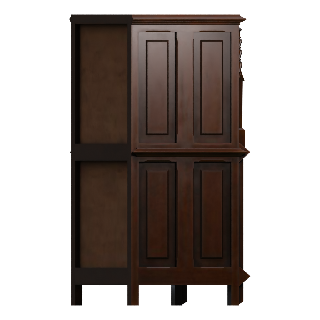 Right view of the Gothic Cabinet 3D model