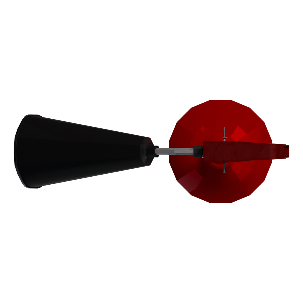 Top view of the Extinguisher 3D model