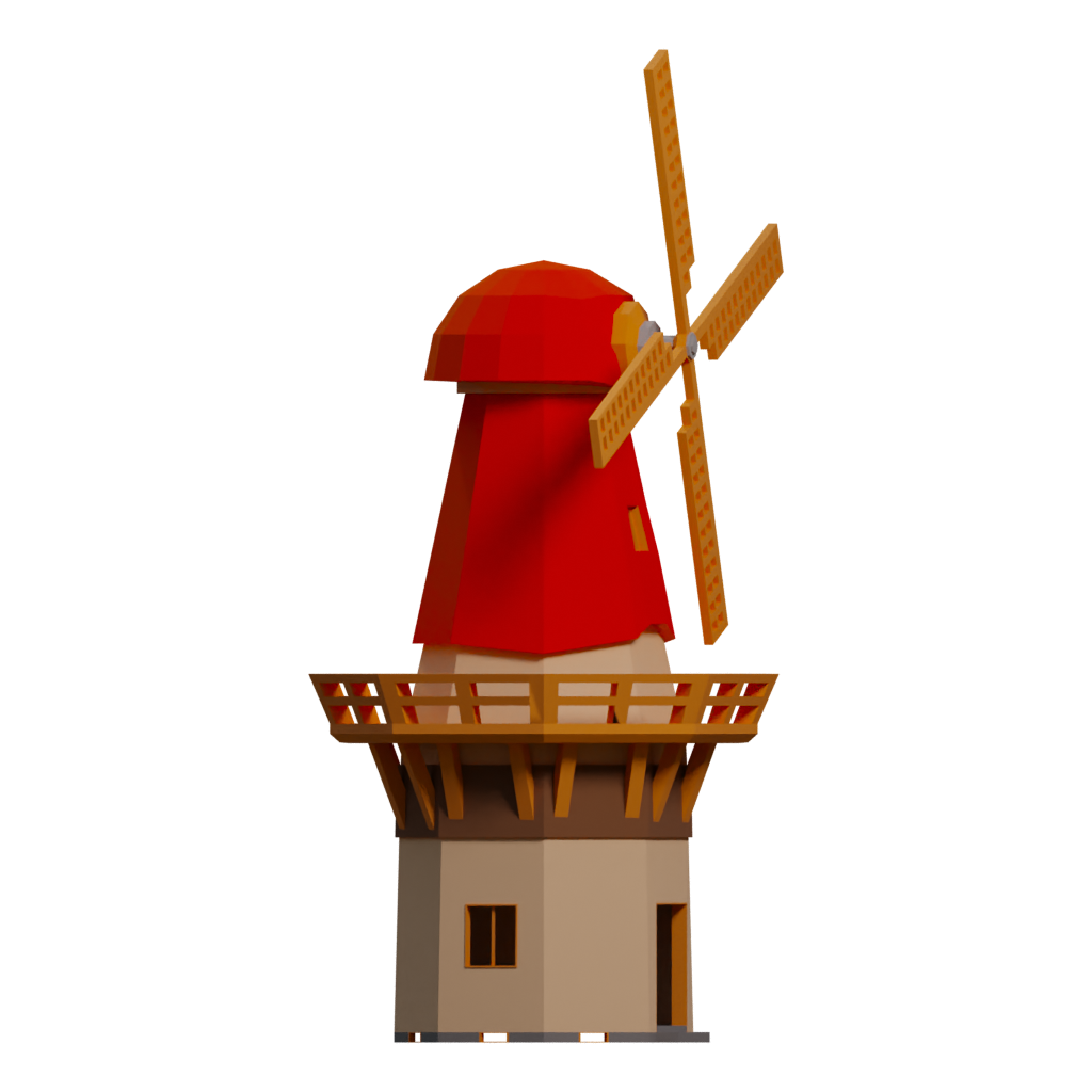 Right view of the Windmill By Sqmix 3D model