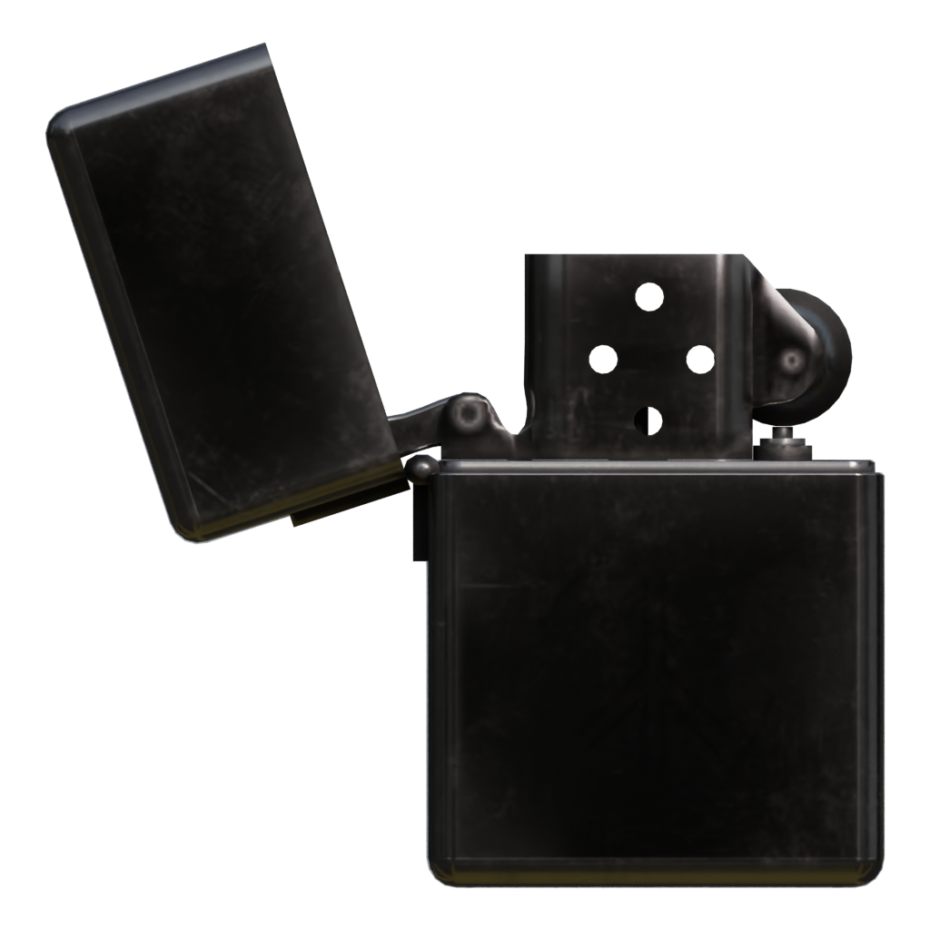 Front view of the Lighter 3D model