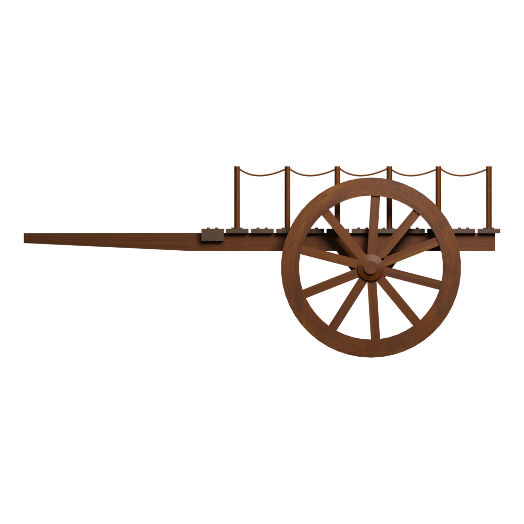 Back view of the Cart 3D model