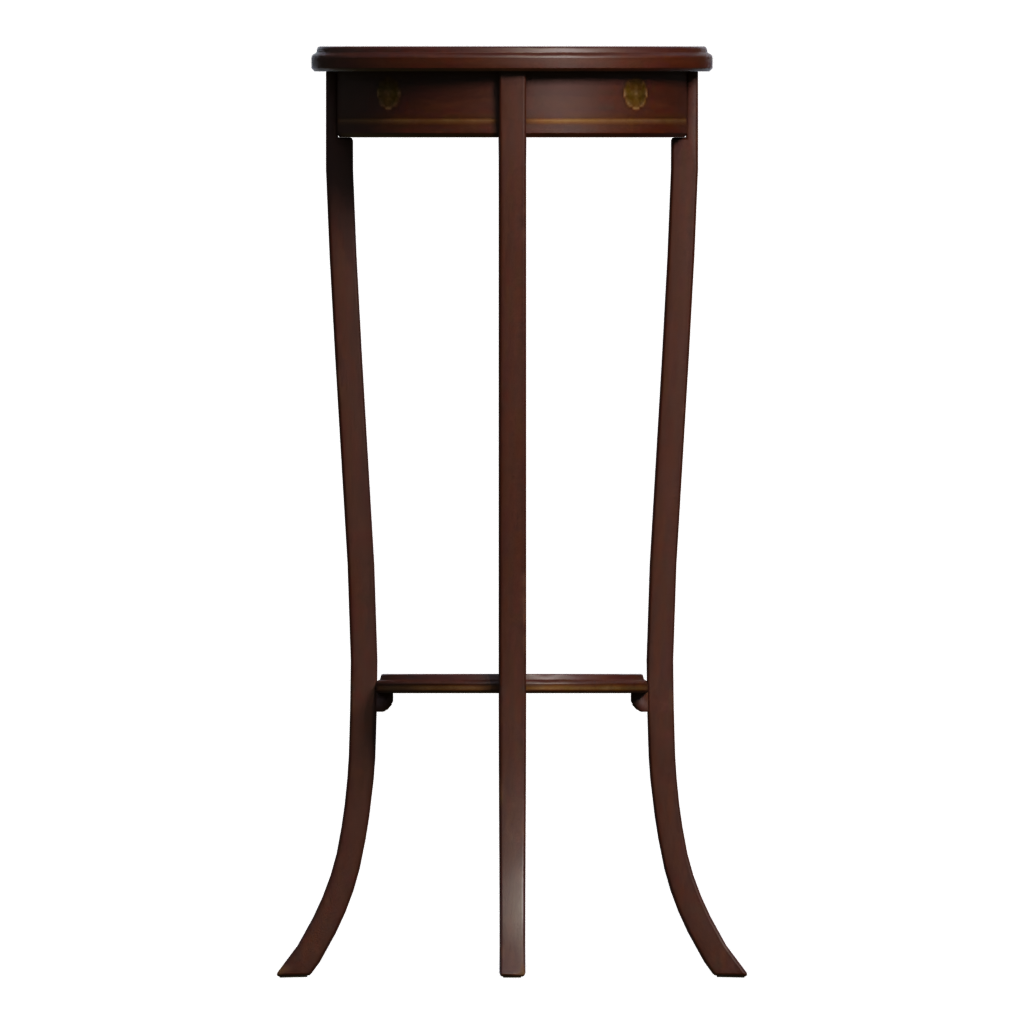 Back view of the Side Table Tall 3D model