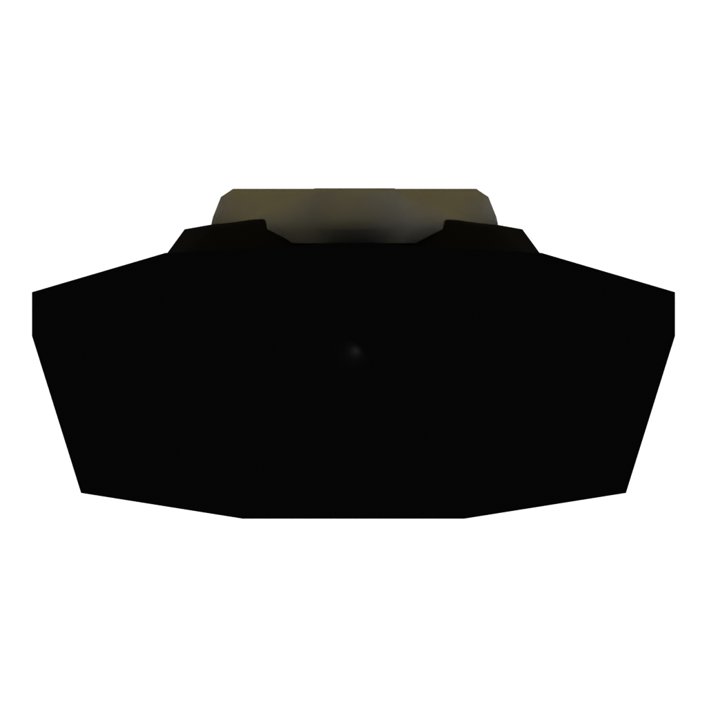 Bottom view of the Sream Charecter 3D model