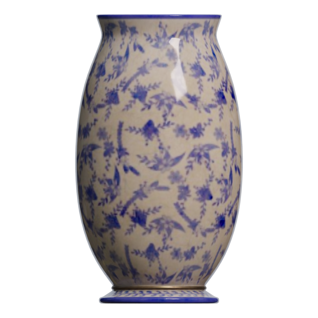 Back view of the Antique Ceramic Vase 3D model