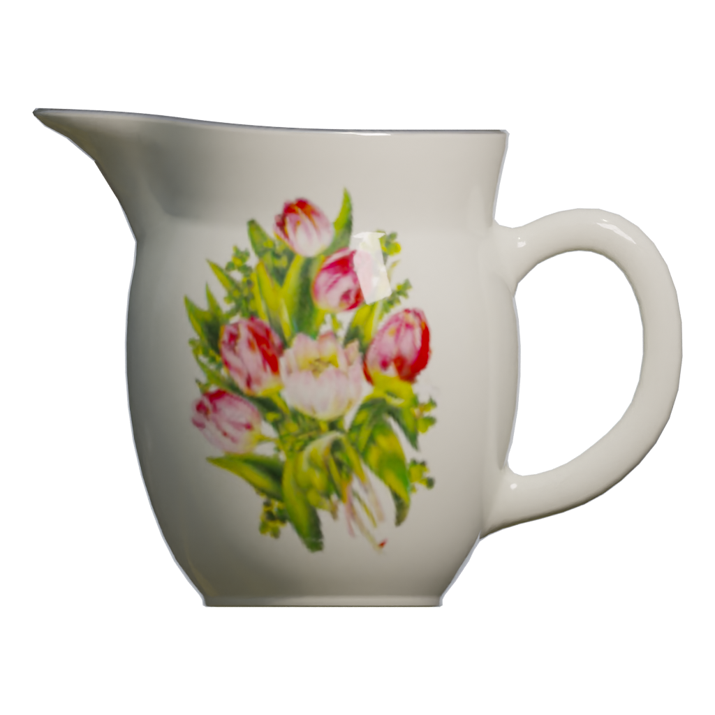 Back view of the Jug 3D model
