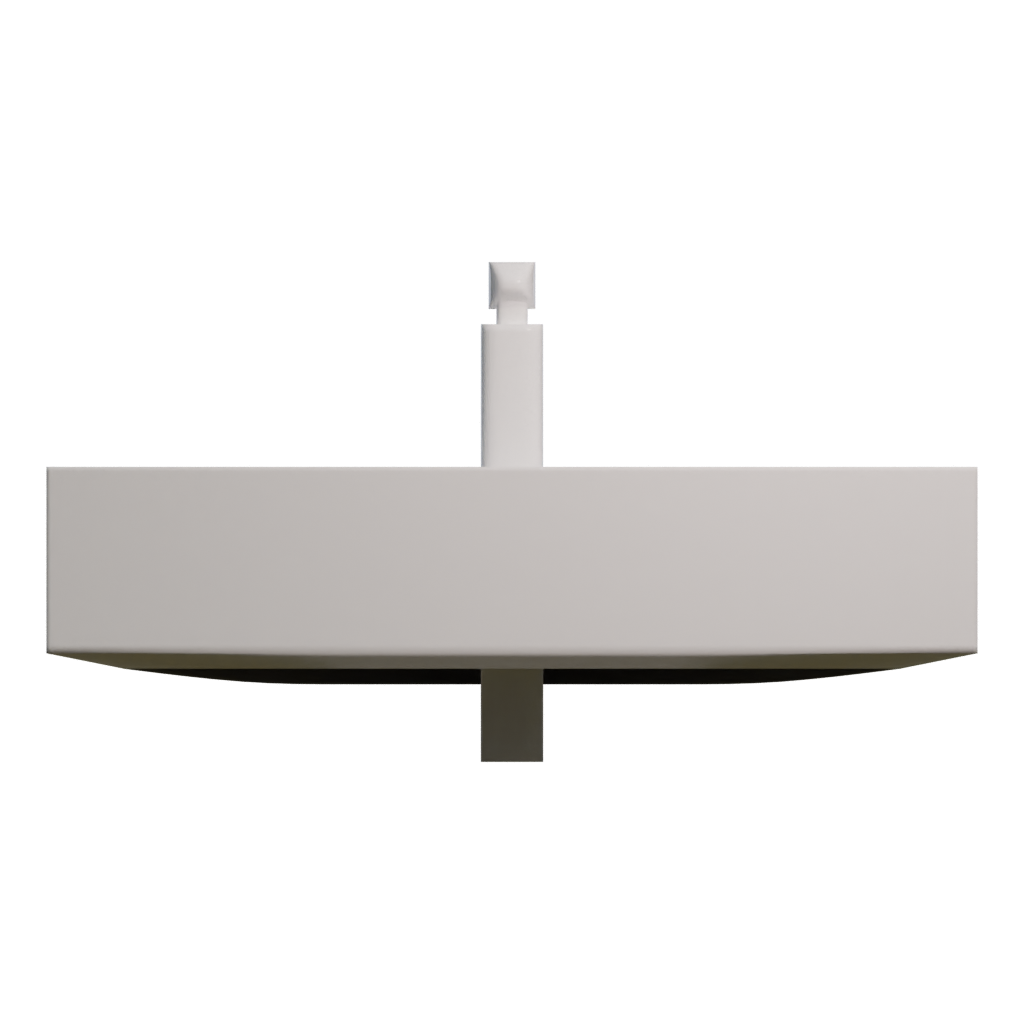 Back view of the Simple Sink 3D model