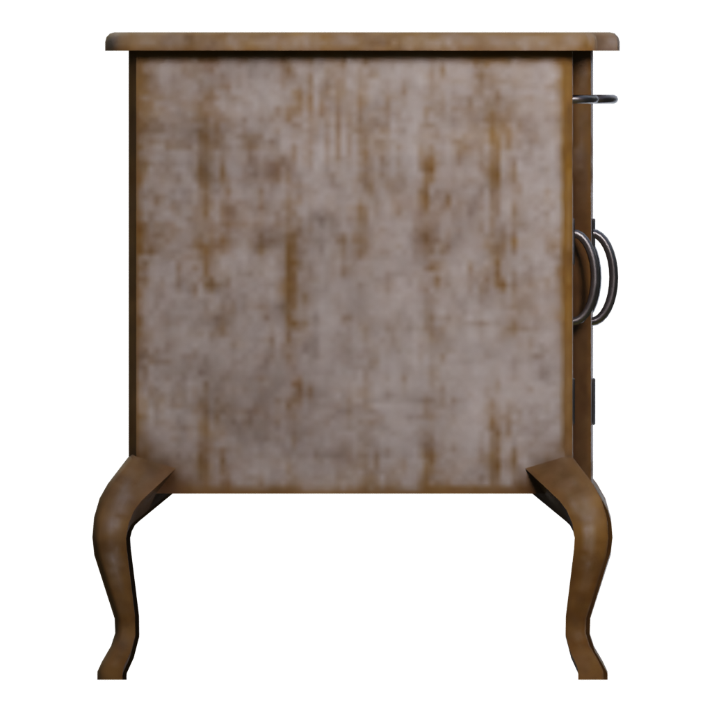 Right view of the Bedside Table 3D model