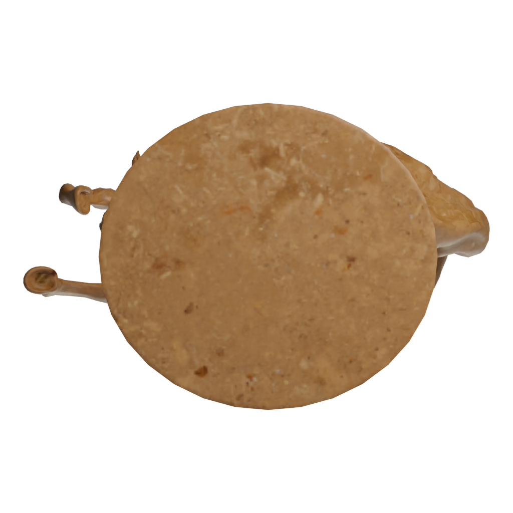 Bottom view of the Horse Statue 3D model