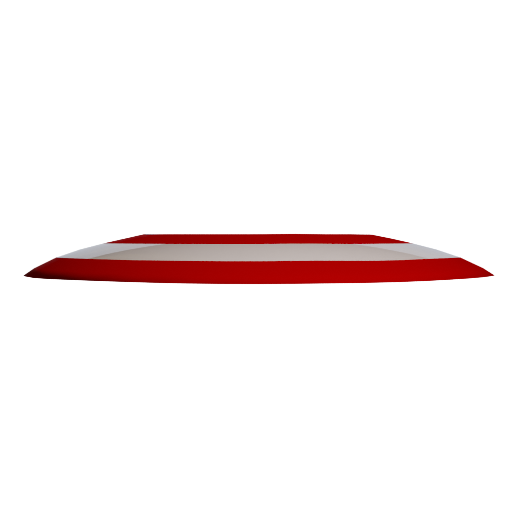 Bottom view of the Captain America Shield 3D model