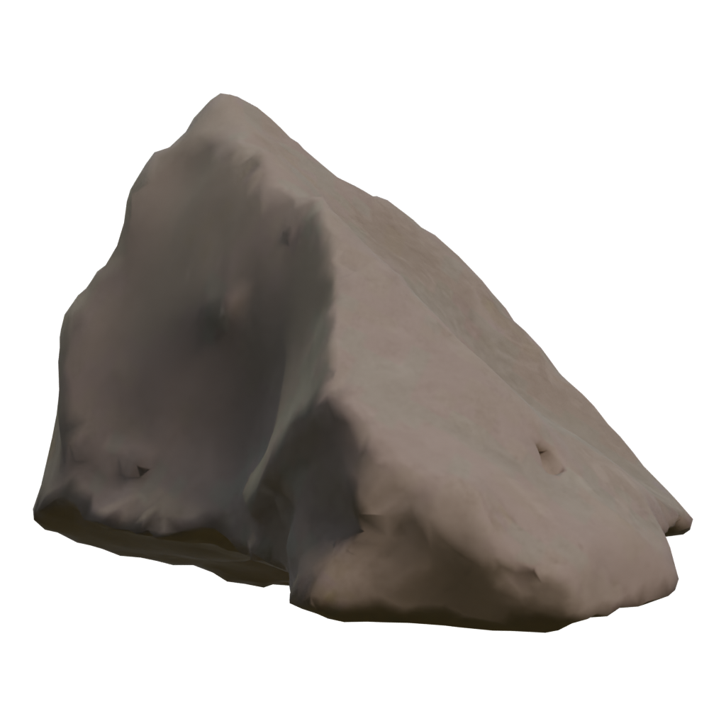 Right view of the Moon Rock 3D model